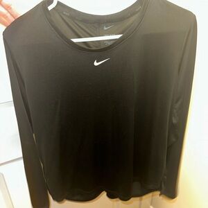 Nike Women's Black Long Sleeve Top
